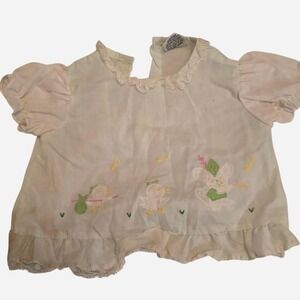 True vintage baby dress‎ with embroidery